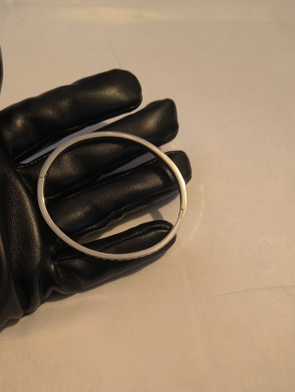 Silver Monogram Snap Closer Bracelet